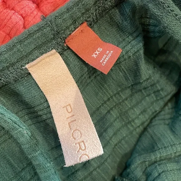 Anthropologie Ruched Ribbed Halter Tops - Picture 3 of 4